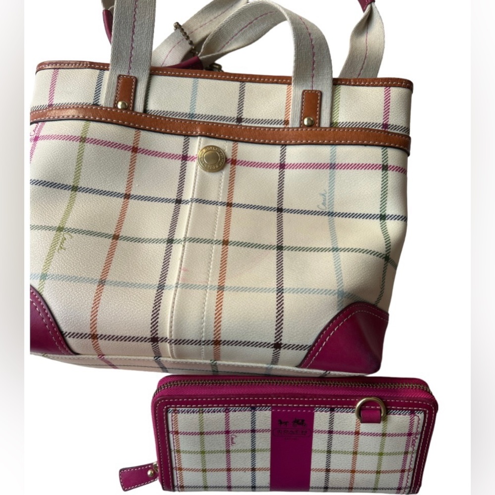 COACH tote & wallet SET